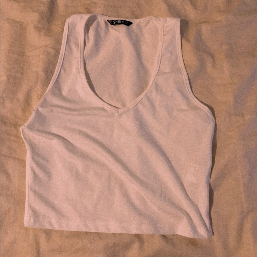 white shein tank top